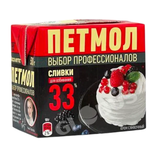 Сливки д/взбивания Петмол 33% 500г т/п