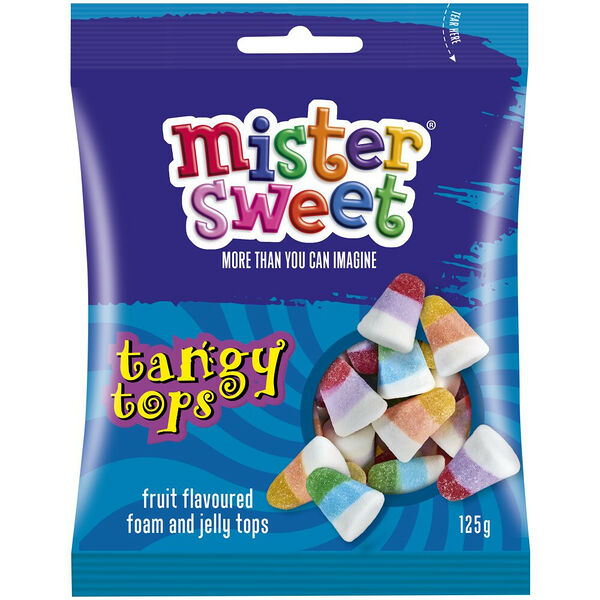 Mister Sweets Tangy Tops 125g