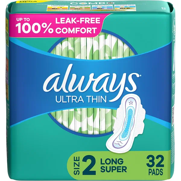 ALWAYS SENSITIVE SUPER SOFT WINGS SANITARY PADS 30-COUNT