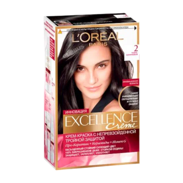 L'Oreal Excellence №2.0 чач боегу кара/курөң 