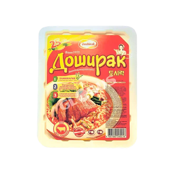 Вермишель б/п Доширак говяд 90г чашка