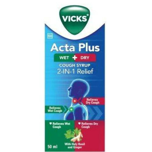 Vicks Acta Plus 2 in1 Cough Syrup 100ml