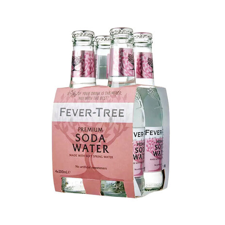Fever Tree Premium Soda Water 200 Ml X4
