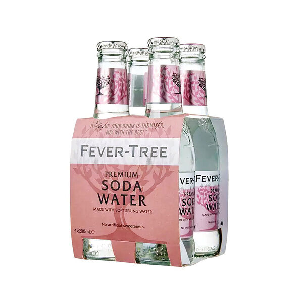 Fever Tree Premium Soda Water 200 Ml X4