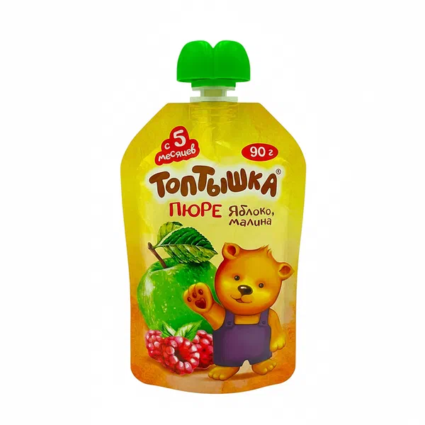 Пюре дет. Топтышка ябл/малина с 5мес. 90г д/п