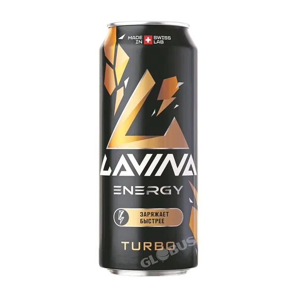 Напиток энергетический Lavina Turbo безалк. 0,45л ж/б RG Brands Казахстан 12