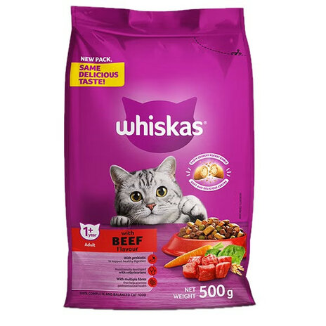 Whiskas Dry Adult Beef 500g