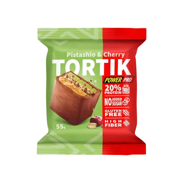 Пирожное Power Pro Tortik протеин Фисташка вишня 55г