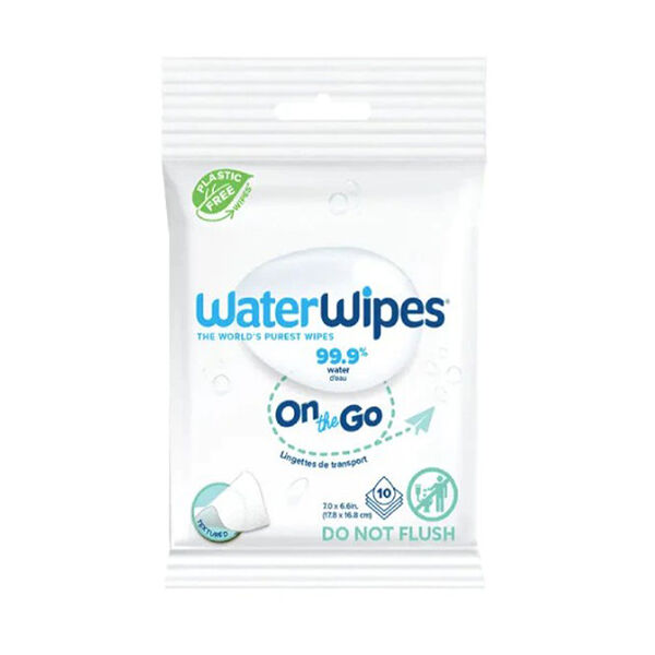 Water Wipes On The Go17.8X16.8Cm 10Pcs