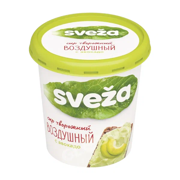 Сыр Савушкин Sveza Воздушный творожный с авокадо 60% 150г РЦ