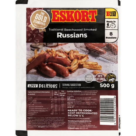 Eskort Smoked Russian Sausages 500g