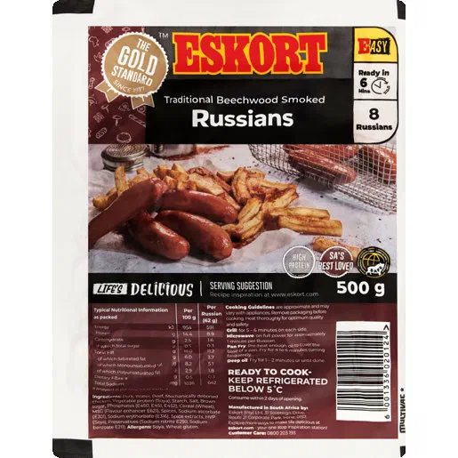Eskort Smoked Russian Sausages 500g