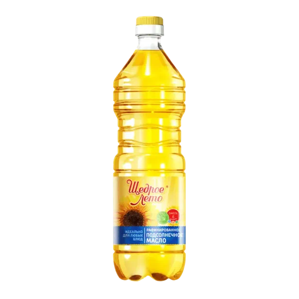 Масло подсолнечное Щедрое лето 0,9л