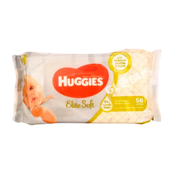 Салфетки влажн Huggies Elite Soft детск 56шт