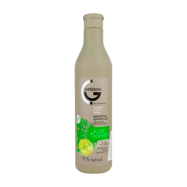 Шампунь Greenini Aloe&Keratin кератин/восстановл 500мл