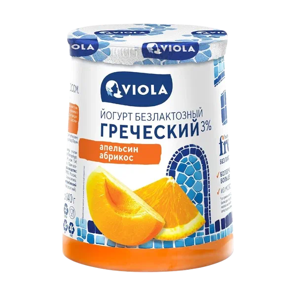 Viola Греческий кара апельсин/орук 3% йогурту 140г