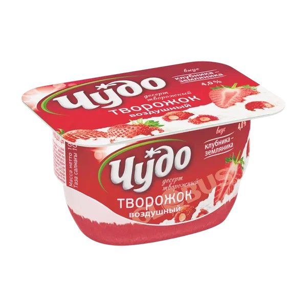 Творожок Чудо клубн/земл 4% 100г Бишкексут
