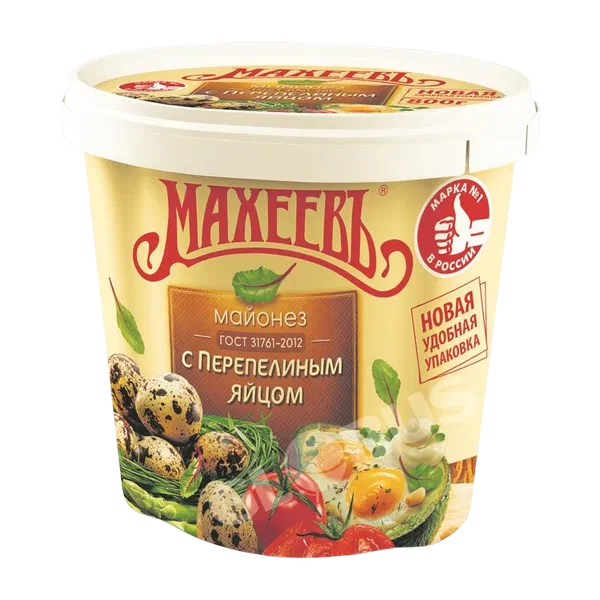 Майонез Махеев с перепел яйцом 40% 820мл ведро