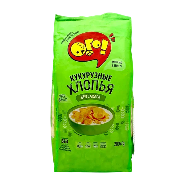 Хлопья Ого! кукуруз б/сахара 200г