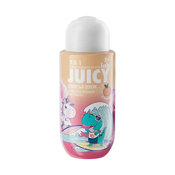 Шампунь-кондиционер Splat Juicy Lab 2в1 персик детск 250мл
