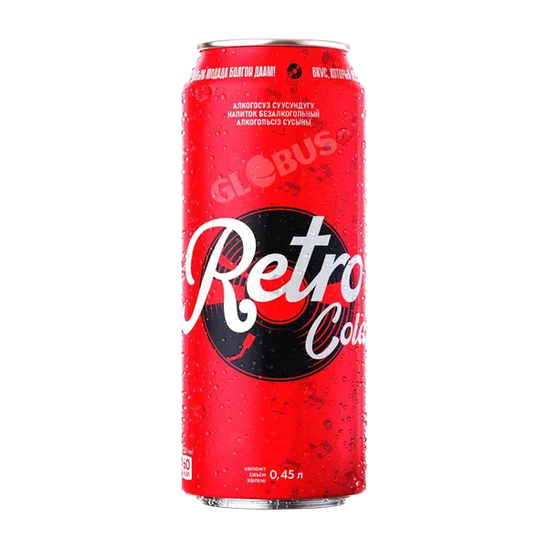 Retro Cola алкоголсуз газдалган суусундук 0,45л ж/б