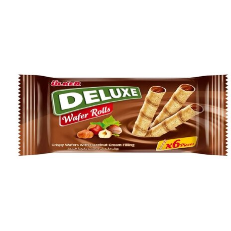 Ulker Deluxe Wafer Hazelnut Roll 30 Gm