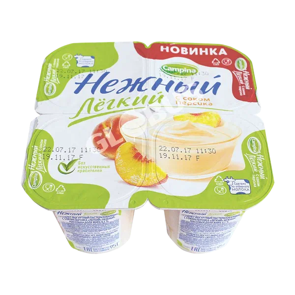 Йогурт Campina Нежный Персик 0,1% 95г