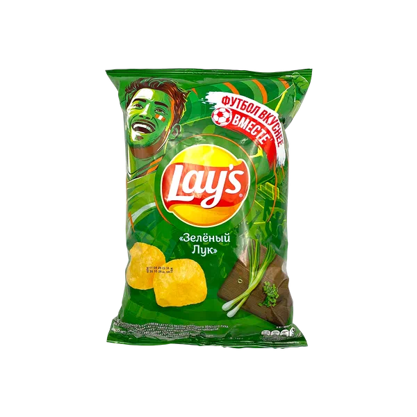 Чипсы Lay's зеленый лук 140г п/п Фрито Лей Россия 18
