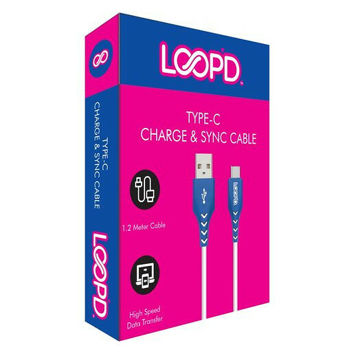 Loopd Type C To Usb Cable 1.2m-White