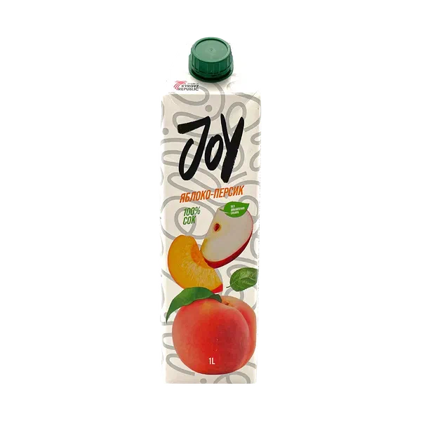 Нектар Joy яблоко/персик 1л т/п Кыргызстан 12