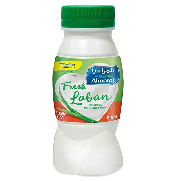 ALMARAI LABAN FF VITAMINS 180ML - FULL FAT LABAN WITH VITAMINS