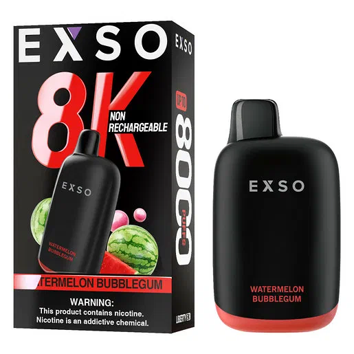 EXSO Watermelon Bubblegum 8K Vape