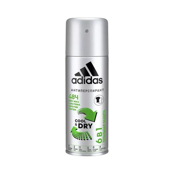Дезодорант Adidas Cool&Dry 6in1спрей муж 150мл