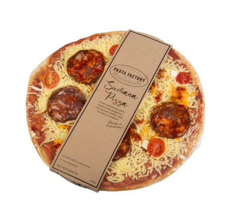Pasta Factory Pepperoni, Caramelised Onion & Feta Pizza (Frozen)