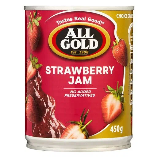 All Gold Strawberry Jam 450g