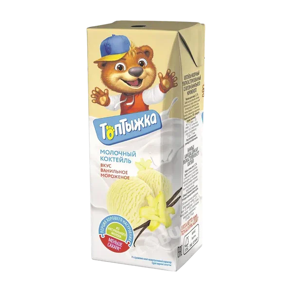 Коктейль Топтыжка мол.Ванильное Морож.3,2% 200г т/п РЦ
