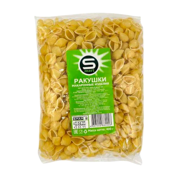 SMART ракушки 400г макарондору м/уп
