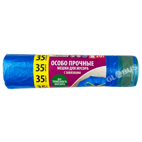 Пакеты д/мусора Paterra с затяжк 35л 20шт