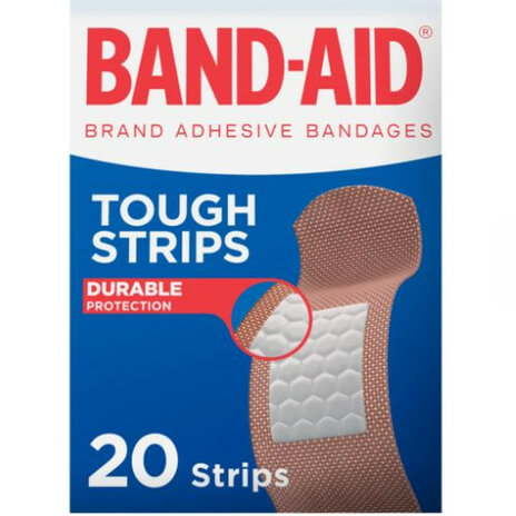 Band-Aid Tough Plaster Strips 20s