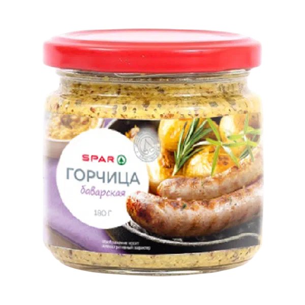 Горч.SPAR бав.180г ст/б