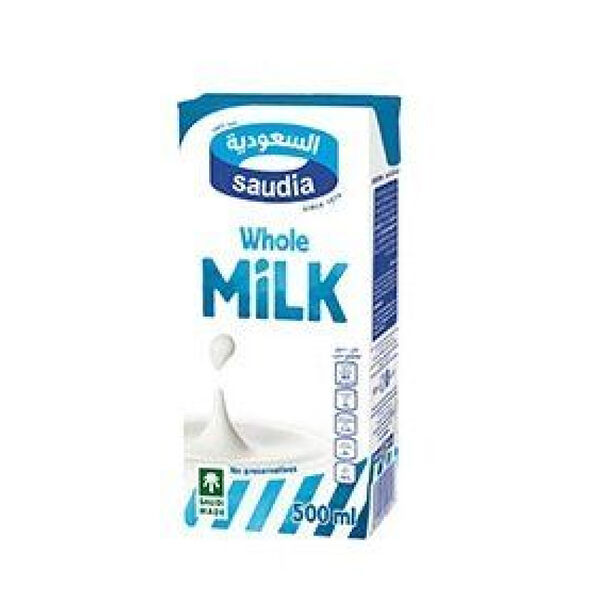 Saudia Whole Milk 500Ml