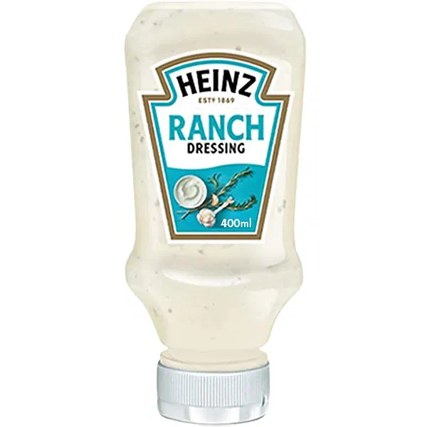 HEINZ TRADITIONAL RANCH DRESSING CREAMY HERB AND GARLIC 400ML