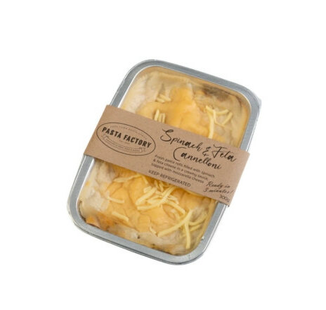 Pasta Factory Baked Spinach & Feta Cannelloni 300g (Fresh)