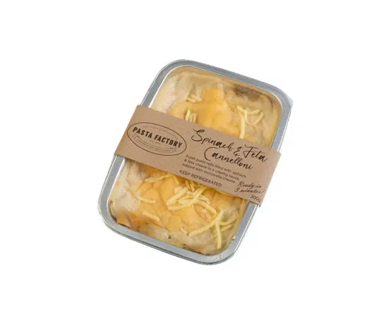 Pasta Factory Baked Spinach & Feta Cannelloni 300g (Fresh)