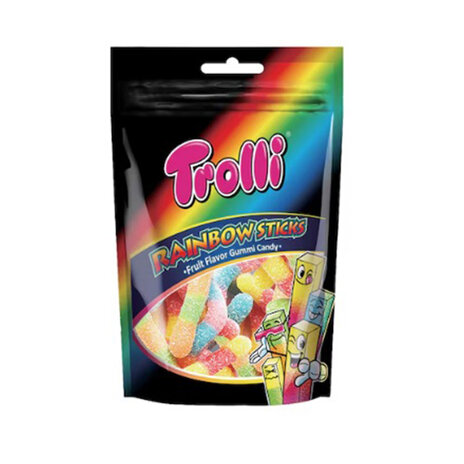 Trolli Rainbow Sticks Stand-Up Pouch 80G