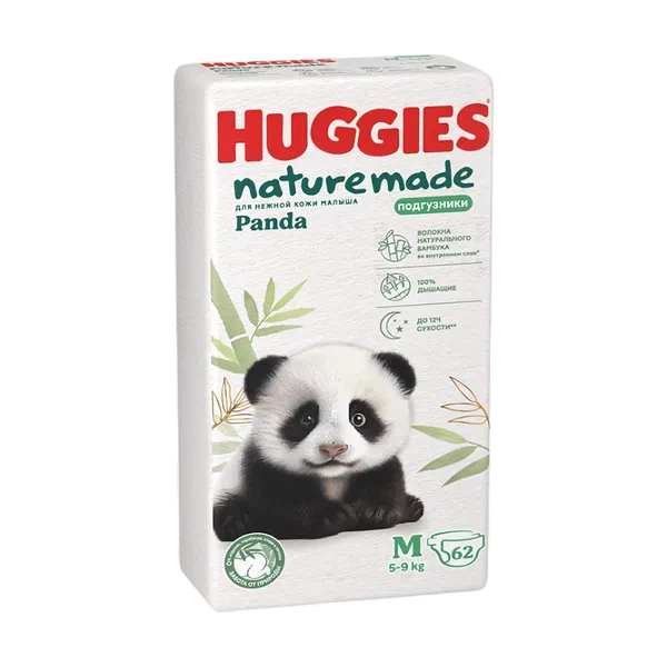 Подгузники детск Huggies Panda 3 (5-9кг) 62шт