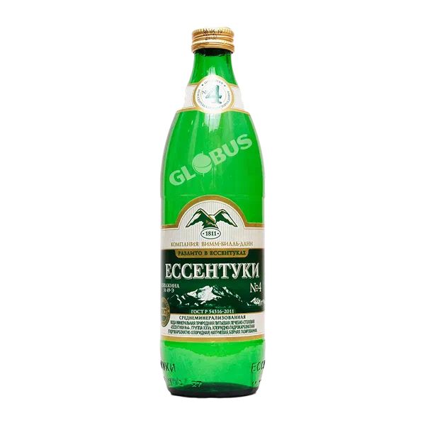 Ессентуки №4 минерал. суусу газ 0,45л с/тб