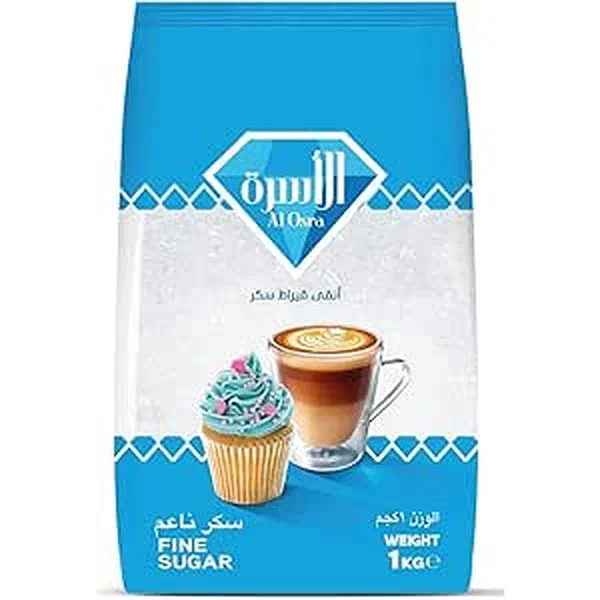 AL OSRA FINE GRAIN PURE WHITE SUGAR 1KG DAILY PACK