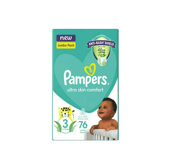 Pampers Active Jumbo Pack Diapers Midi 76's