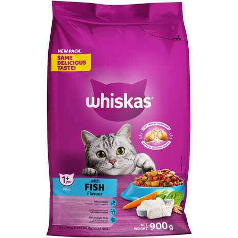 Whiskas Dry Adult Fish 900g